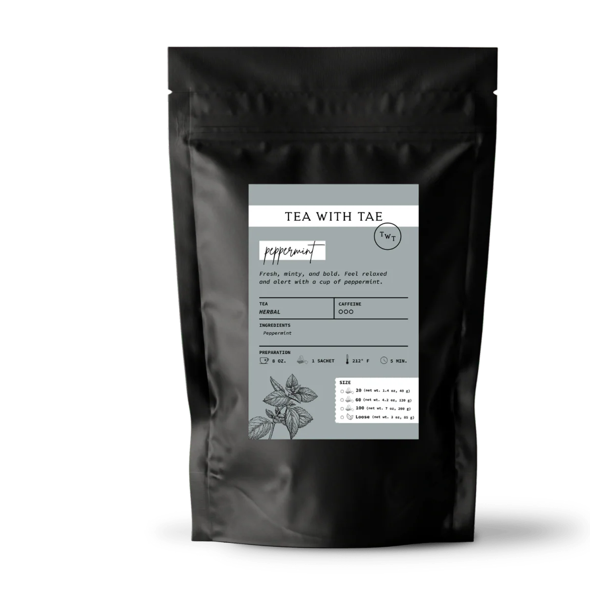 Tea with Tae Peppermint Pouch - Image 5