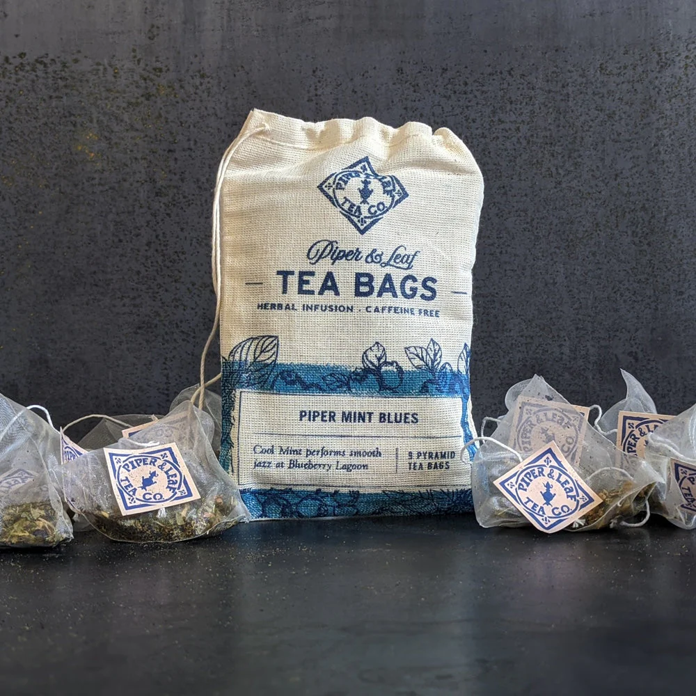 Piper and Leaf Piper Mint Blues 9ct Tea Bags in Muslin - Image 5