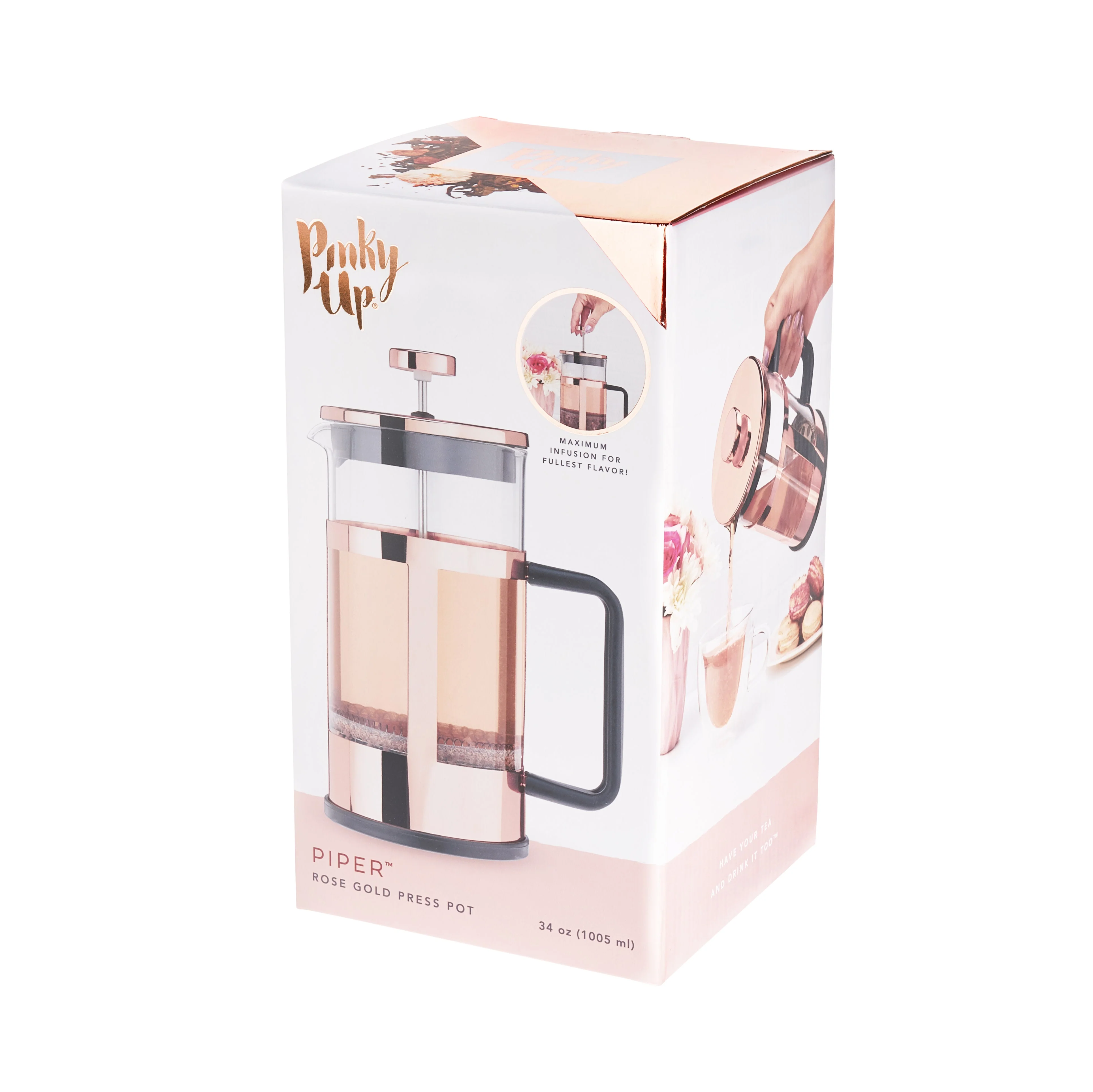 Pinky Up Piper Rose Gold Press Pot - Image 7