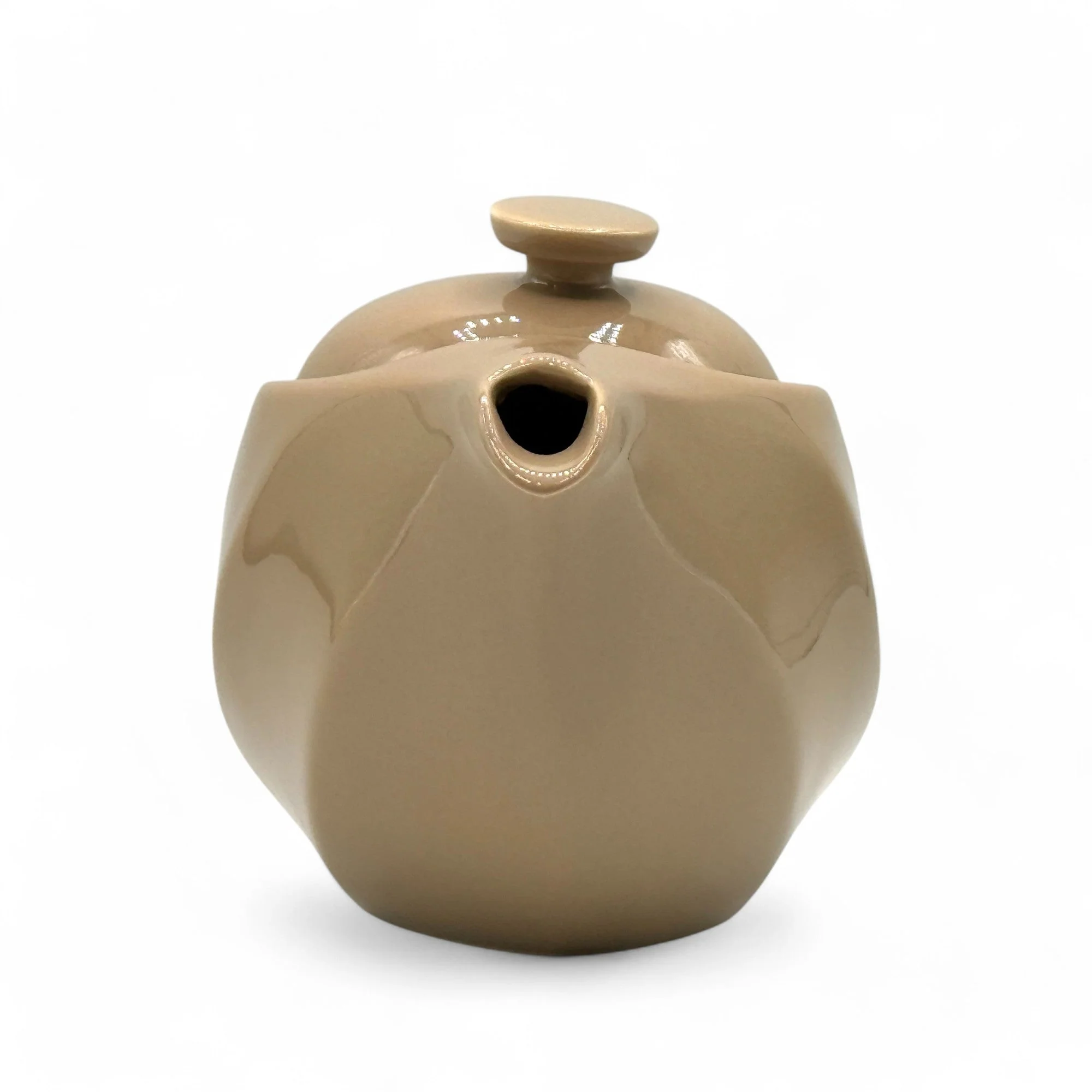 Inoue Tea Rakuchin Beige Mino-yaki Porcelain Kyusu - Japanese Teapot - Image 6