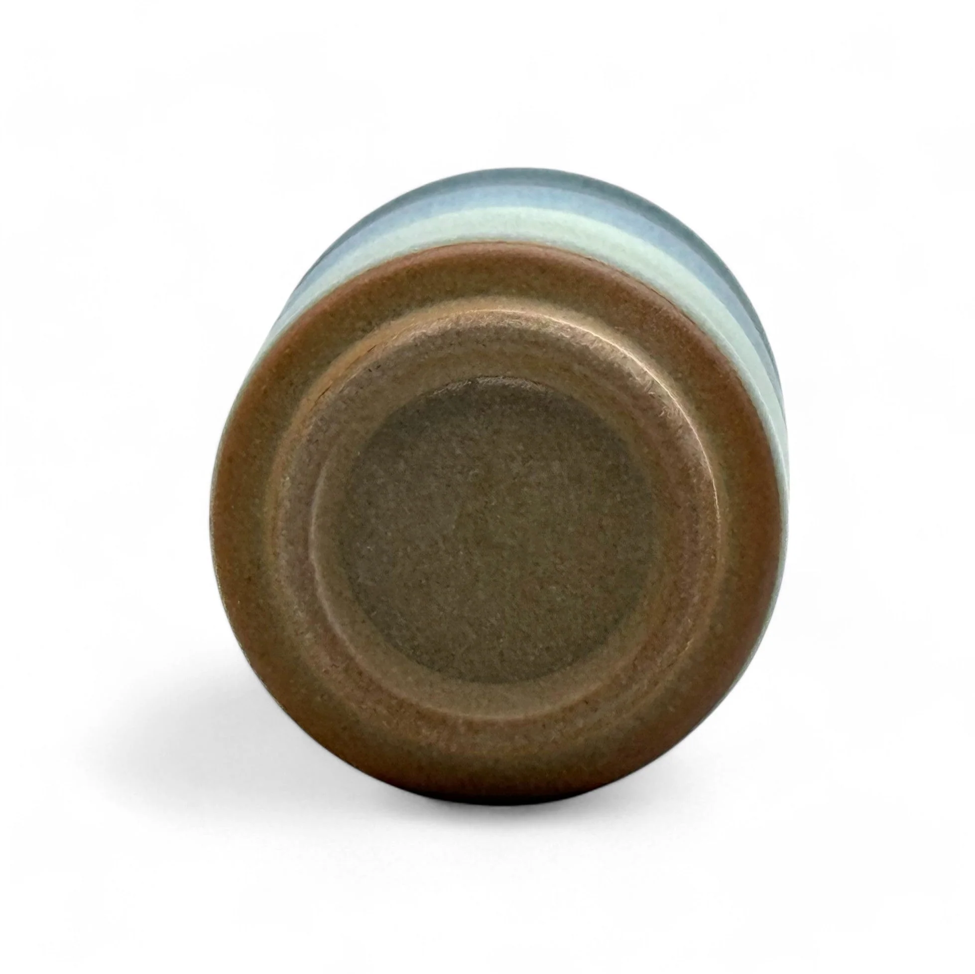Inoue Tea Ranyu Nagashi Blue Mino-yaki Yunomi - Japanese Teacup - Image 4