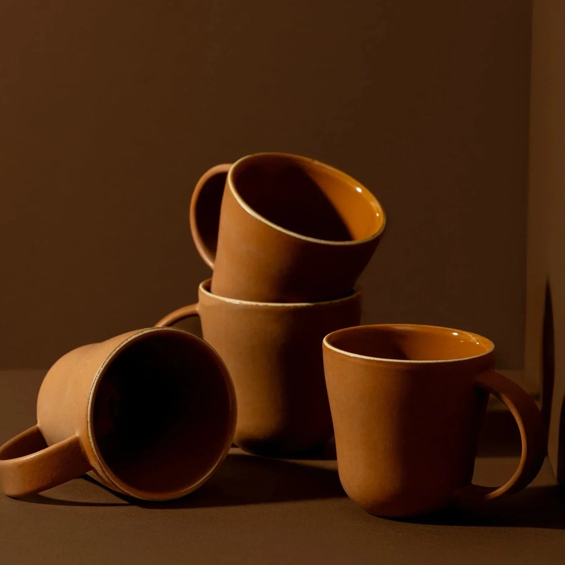 Gharyan Stoneware S/4 Tunisian Mug - Terracotta - Image 2
