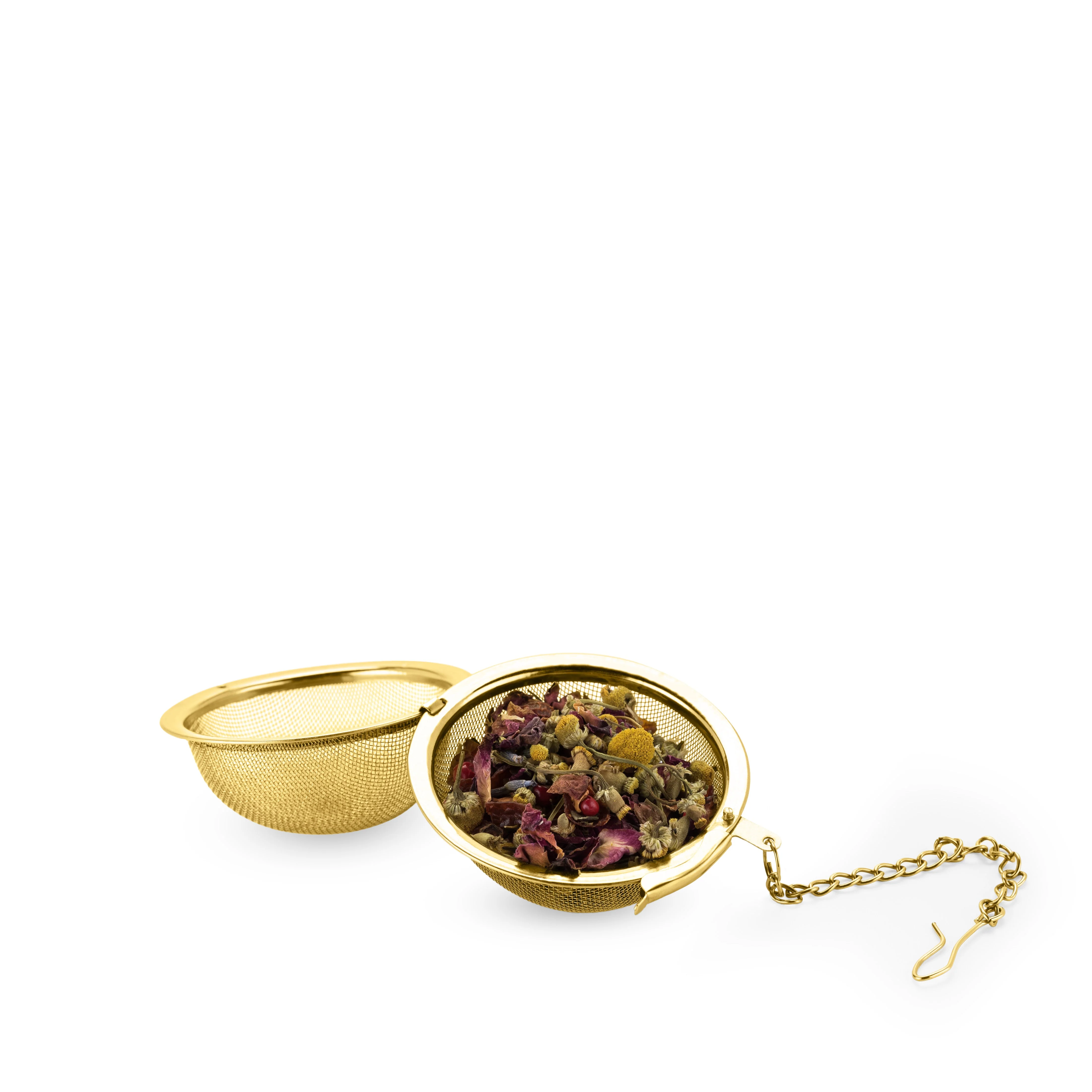 Pinky Up Small Tea Infuser Ball in Gold - Image 3