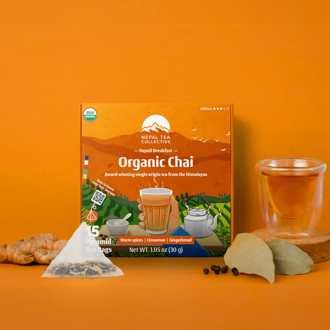 Nepal Tea Tea Bags - Bundle of 4 [Black Tea, Green Tea, Chai & Herbal Blend] - Image 3