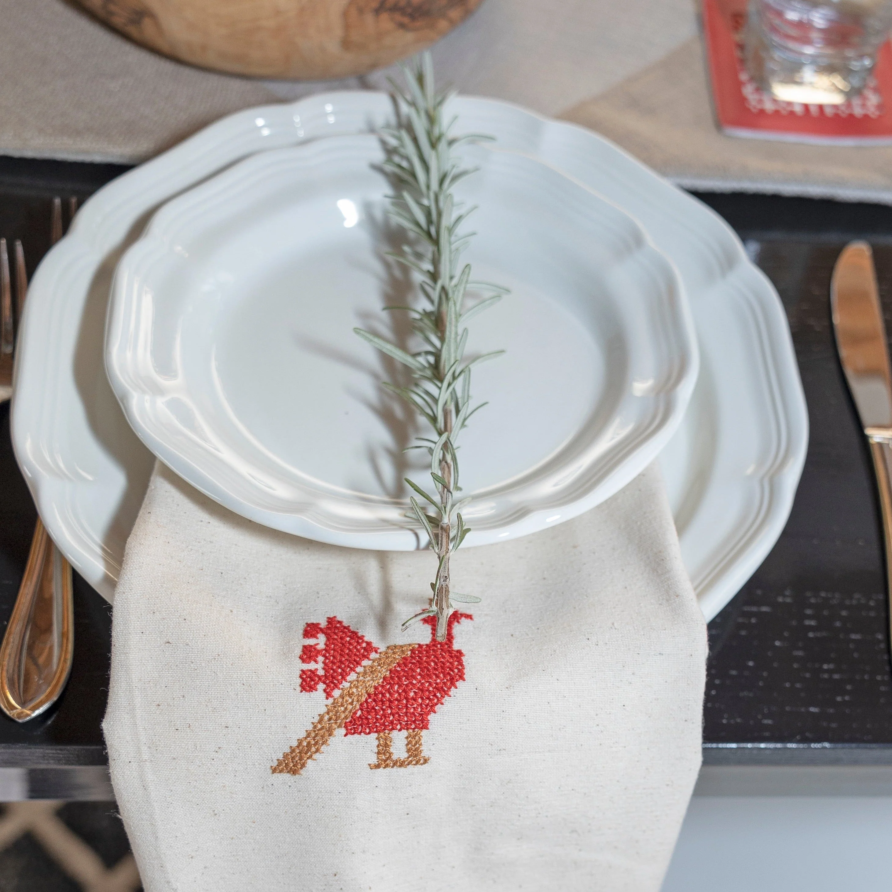 Darzah Tea Towel - Rooster - Image 3