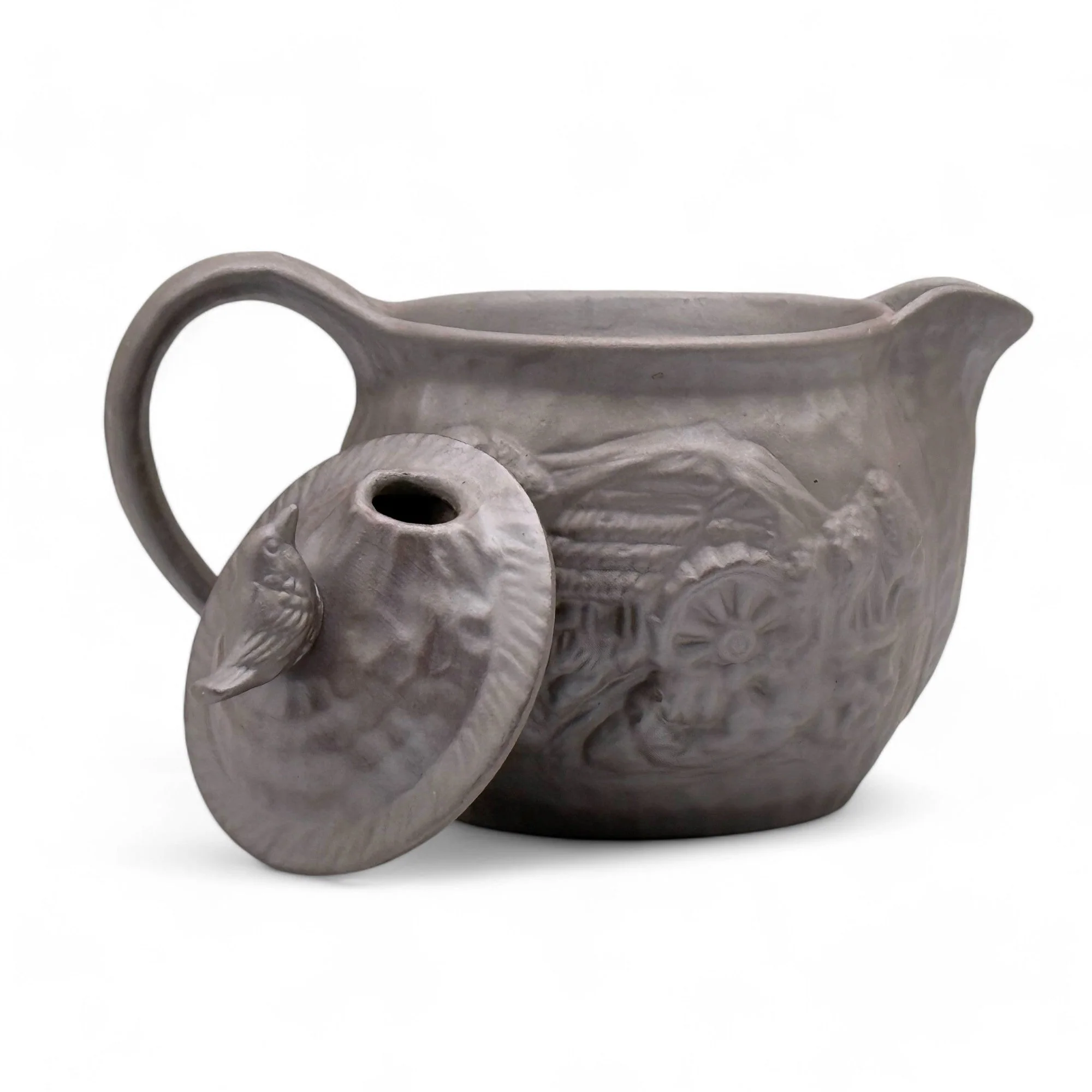 Inoue Tea Tori Tobidashi Banko-yaki Kyusu - Japanese Teapot - Image 3