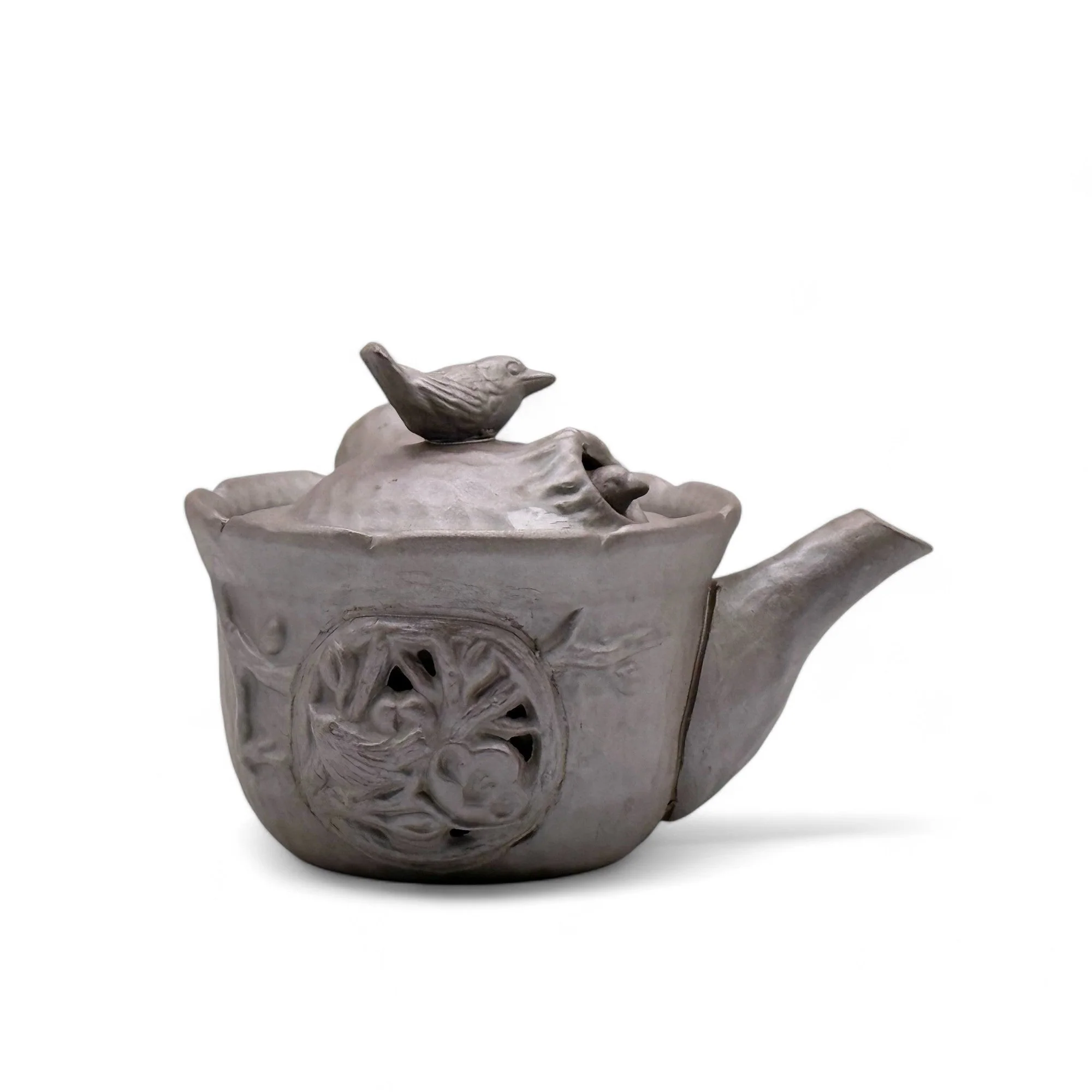 Inoue Tea Tori Tobidashi Ko Banko-yaki Kyusu - Japanese Teapot - Image 4