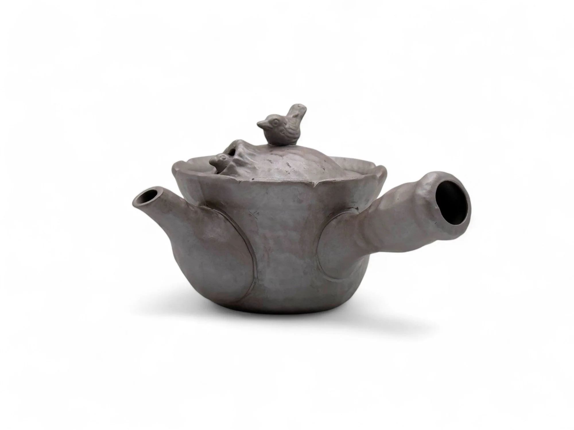 Inoue Tea Tori Tobidashi Ko Banko-yaki Kyusu - Japanese Teapot - Image 9