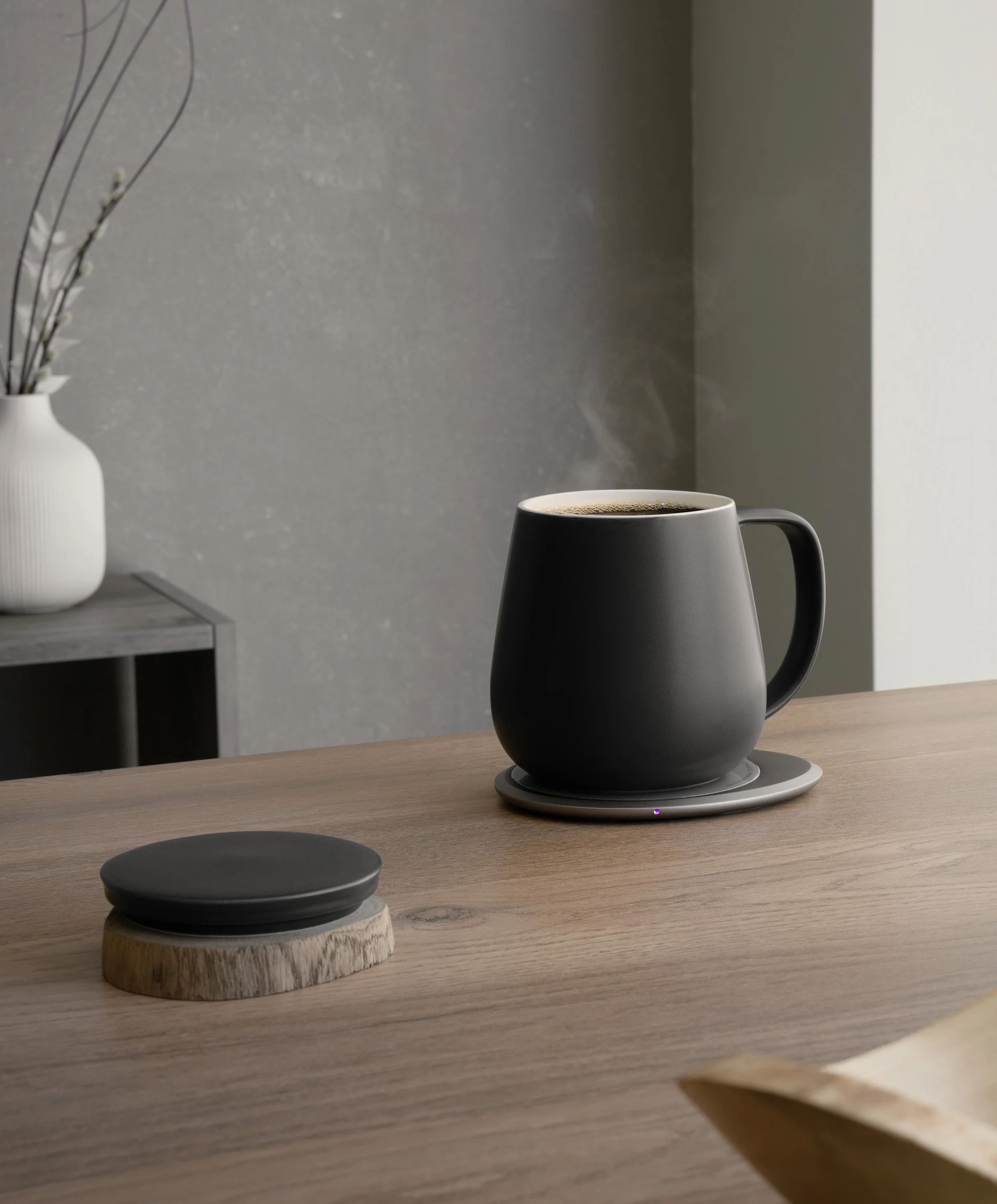 OHOM Ui+ Self-heating Mug Set - Inkstone Black - Image 8