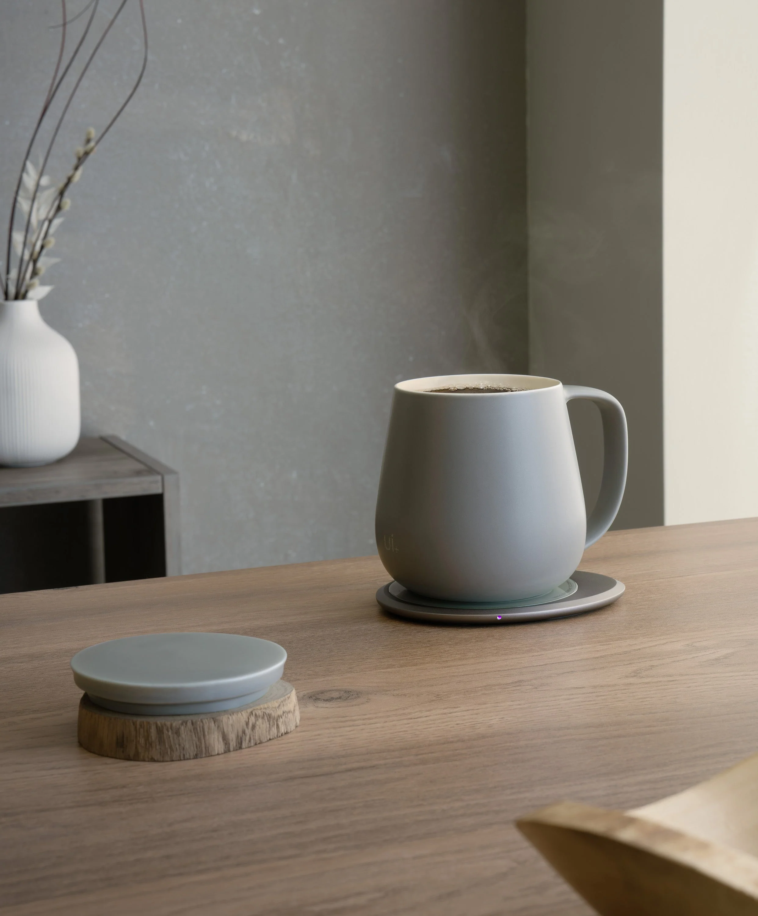 OHOM Ui+ Self-heating Mug Set - Soft Gray - Image 5