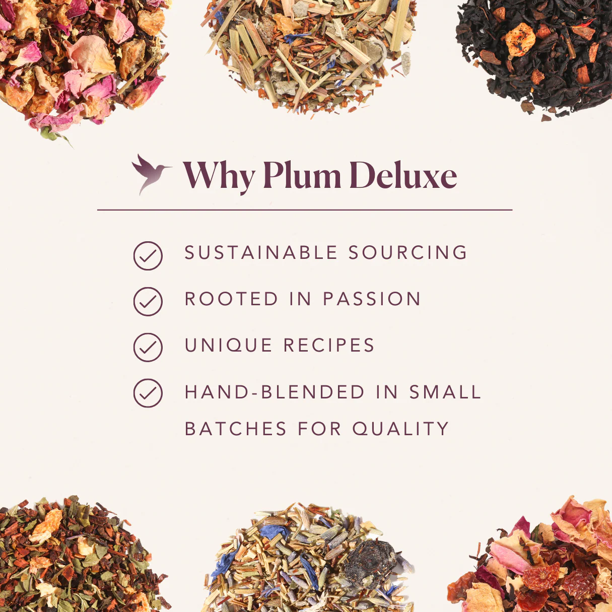 Plum Deluxe White Chocolate Peppermint Herbal Tea - Image 9