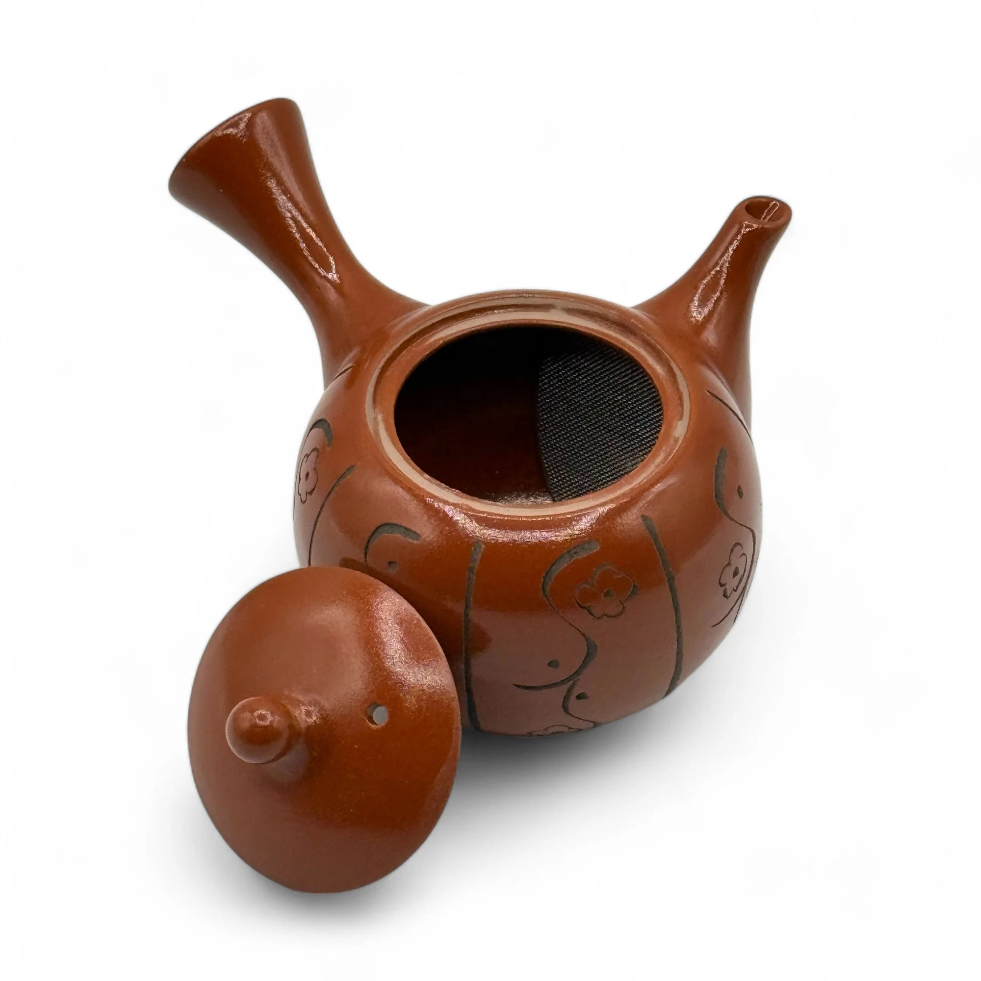 Inoue Tea Yixing Tokusa Red Tokoname-yaki Kyusu - Japanese Teapot - Image 6